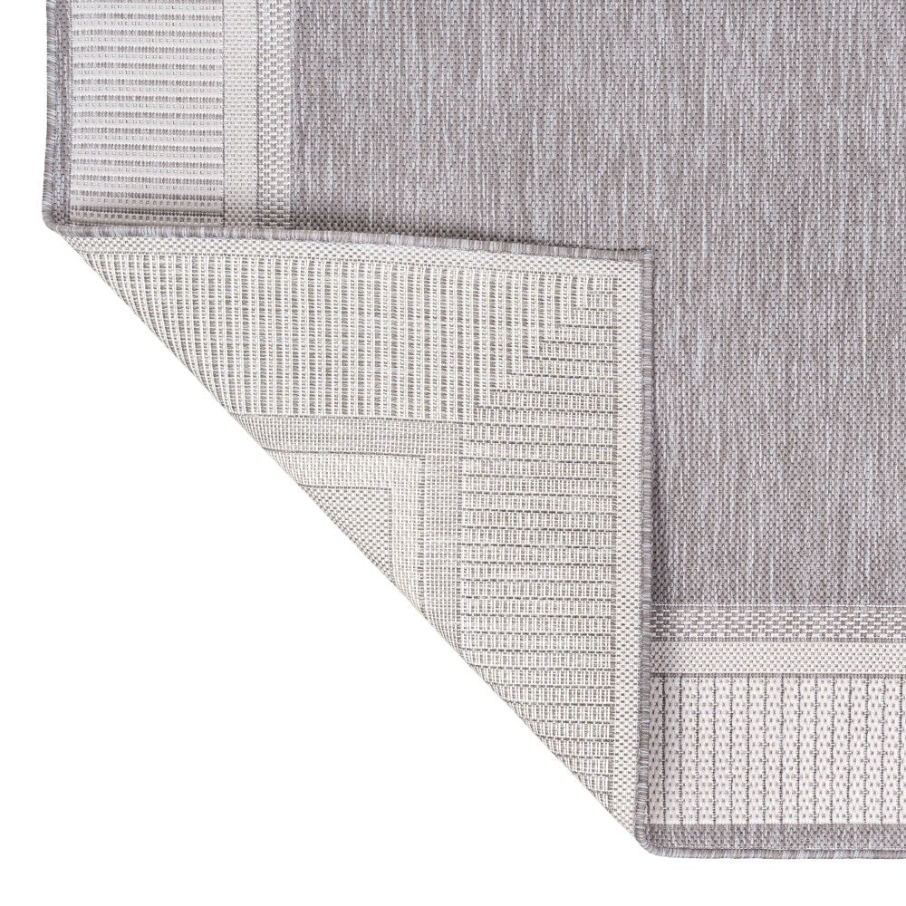 Couristan Coastal Casual Wide Stripe Border Indoor/Outdoor Area Rug