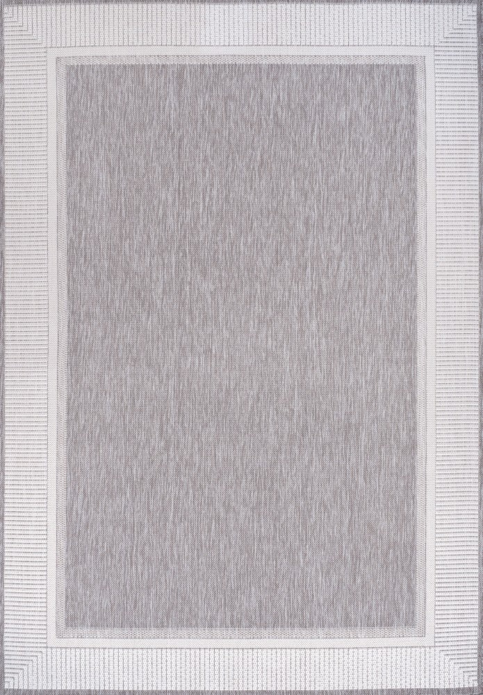 Couristan Coastal Casual Wide Stripe Border Indoor/Outdoor Area Rug