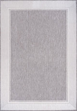 Couristan Coastal Casual Wide Stripe Border Indoor/Outdoor Area Rug