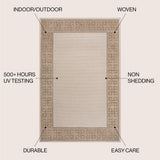 Lovina Classic Geometric Border Indoor/Outdoor Area Rug
