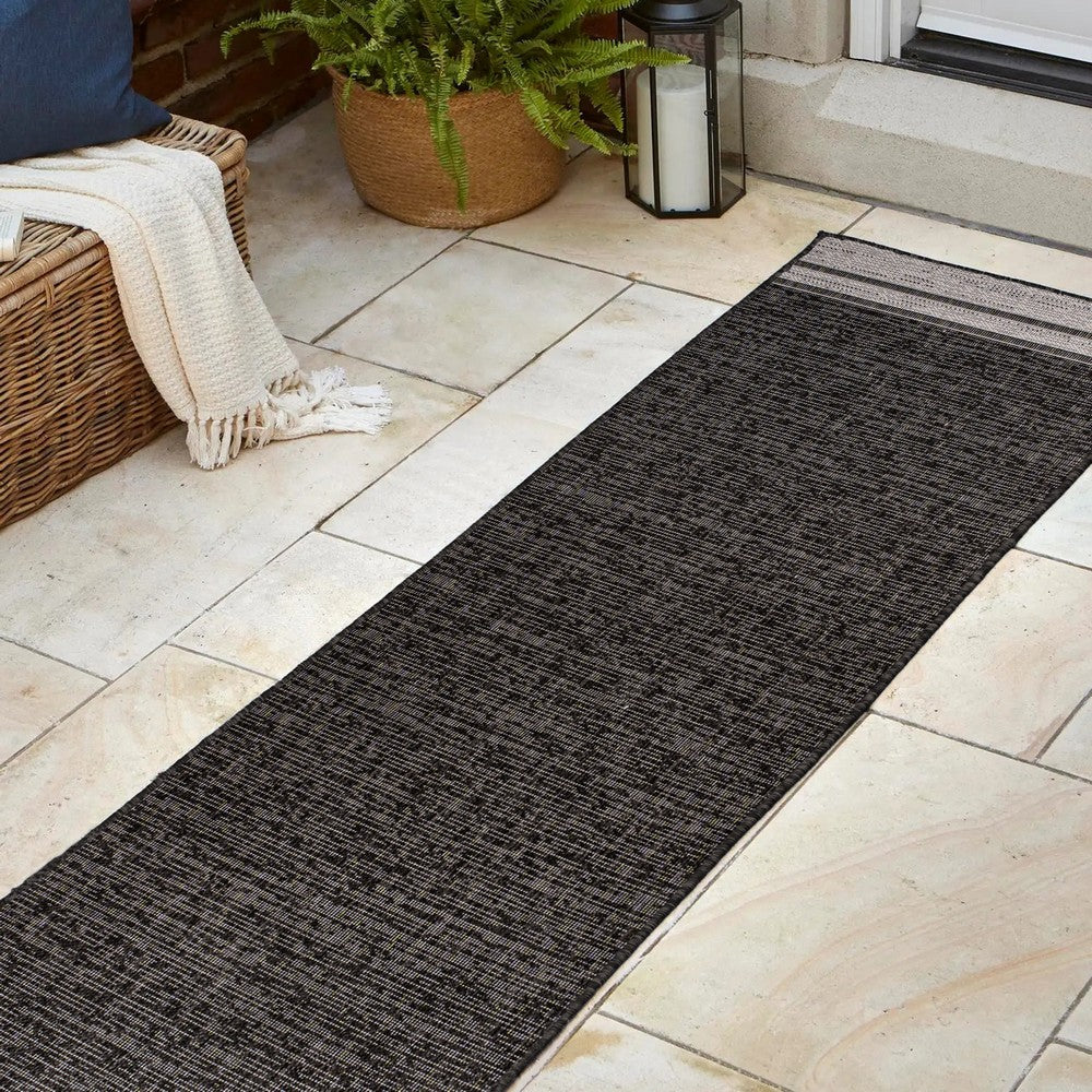 Zuri Modern Minimalist Mingled Indoor/Outdoor Area Rug