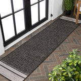 Zuri Modern Minimalist Mingled Indoor/Outdoor Area Rug