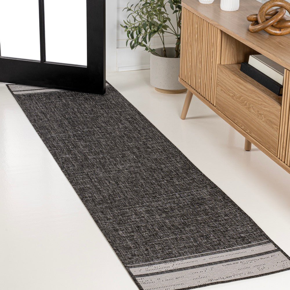 Zuri Modern Minimalist Mingled Indoor/Outdoor Area Rug