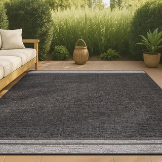 Zuri Modern Minimalist Mingled Indoor/Outdoor Area Rug