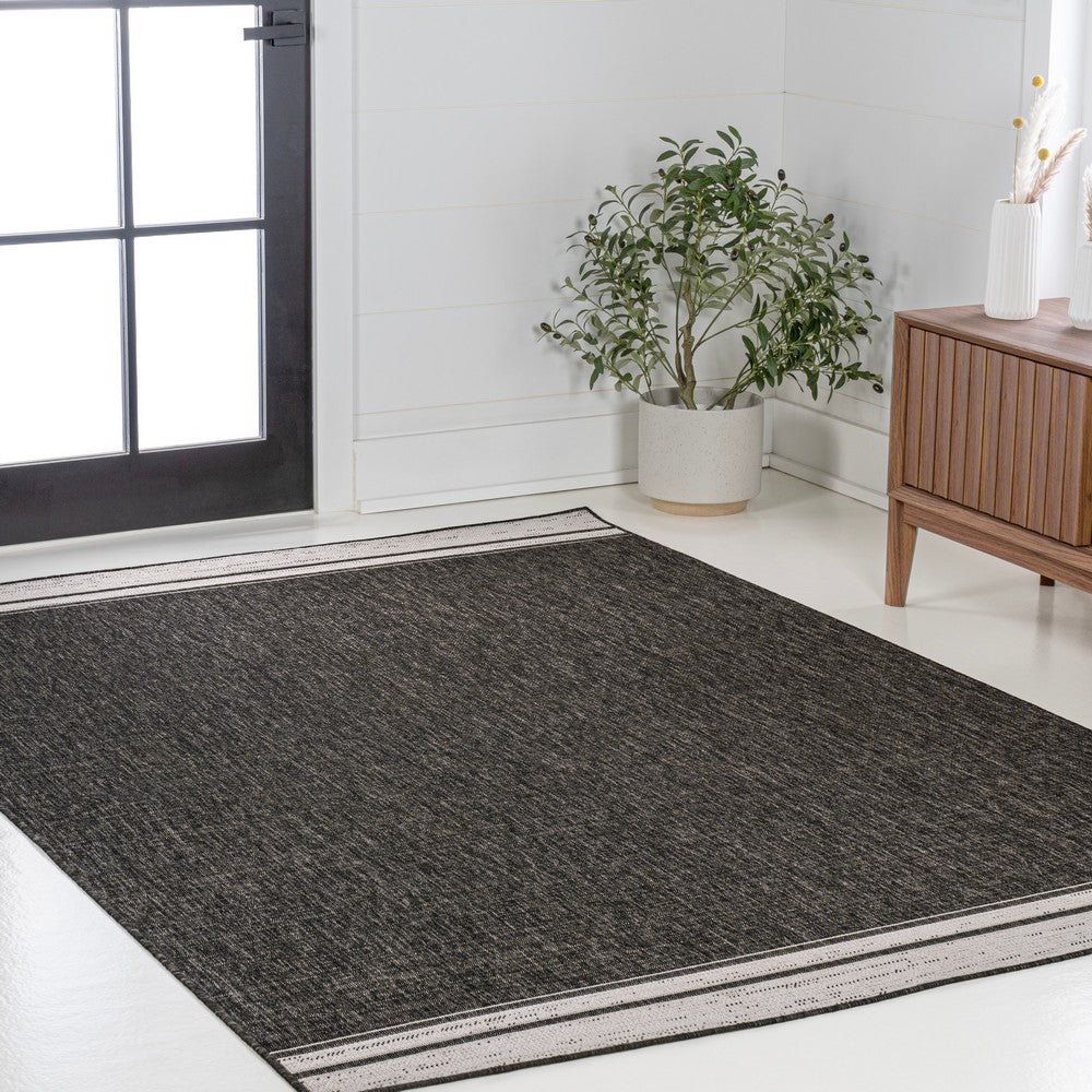 Zuri Modern Minimalist Mingled Indoor/Outdoor Area Rug