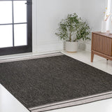 Zuri Modern Minimalist Mingled Indoor/Outdoor Area Rug