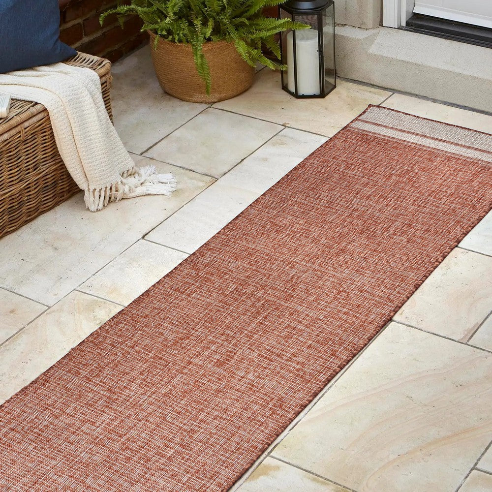 Zuri Modern Minimalist Mingled Indoor/Outdoor Area Rug