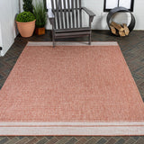 Zuri Modern Minimalist Mingled Indoor/Outdoor Area Rug