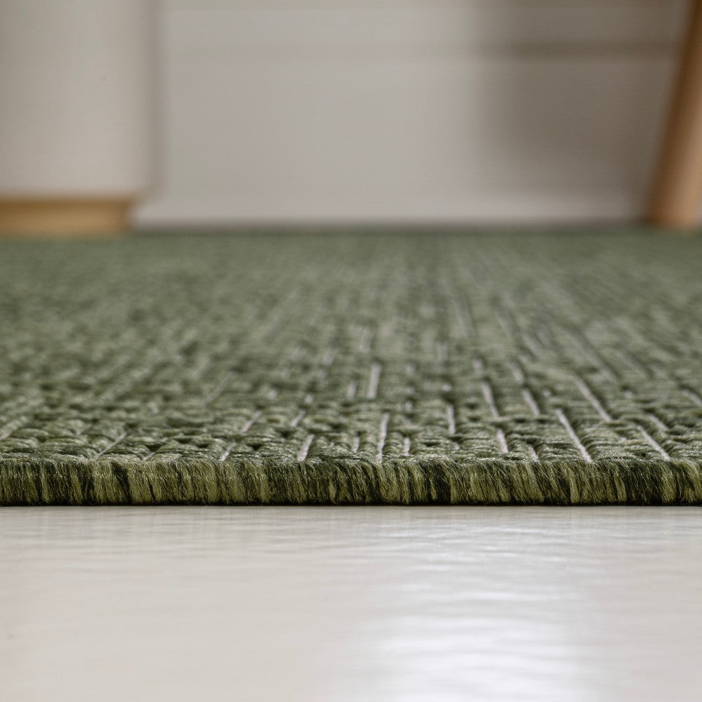 Zuri Modern Minimalist Mingled Indoor/Outdoor Area Rug