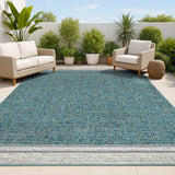 Zuri Modern Minimalist Mingled Indoor/Outdoor Area Rug