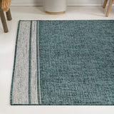 Zuri Modern Minimalist Mingled Indoor/Outdoor Area Rug