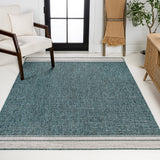Zuri Modern Minimalist Mingled Indoor/Outdoor Area Rug