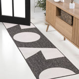 Wren Modern Geometric Abstract Two-tone Indoor/Outdoor Area Rug