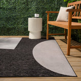 Wren Modern Geometric Abstract Two-tone Indoor/Outdoor Area Rug