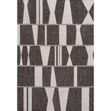 Moor Modern Geometric Abstract Two-tone Indoor/Outdoor Area Rug
