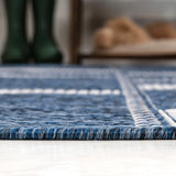 Moor Modern Geometric Abstract Two-tone Indoor/Outdoor Area Rug