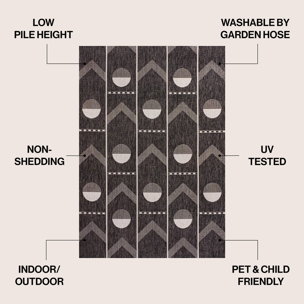 Blair Modern Geometric Indoor/Outdoor Area Rug
