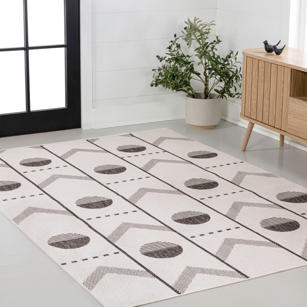 Blair Modern Geometric Indoor/Outdoor Area Rug