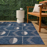 Blair Modern Geometric Indoor/Outdoor Area Rug