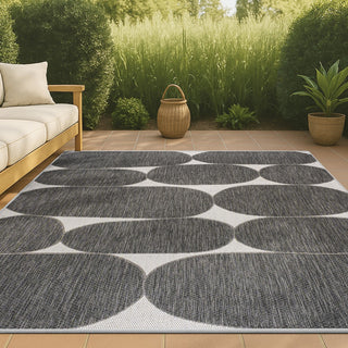 Forrest Modern Geometric Organic Shapes Indoor/Outdoor Area Rug