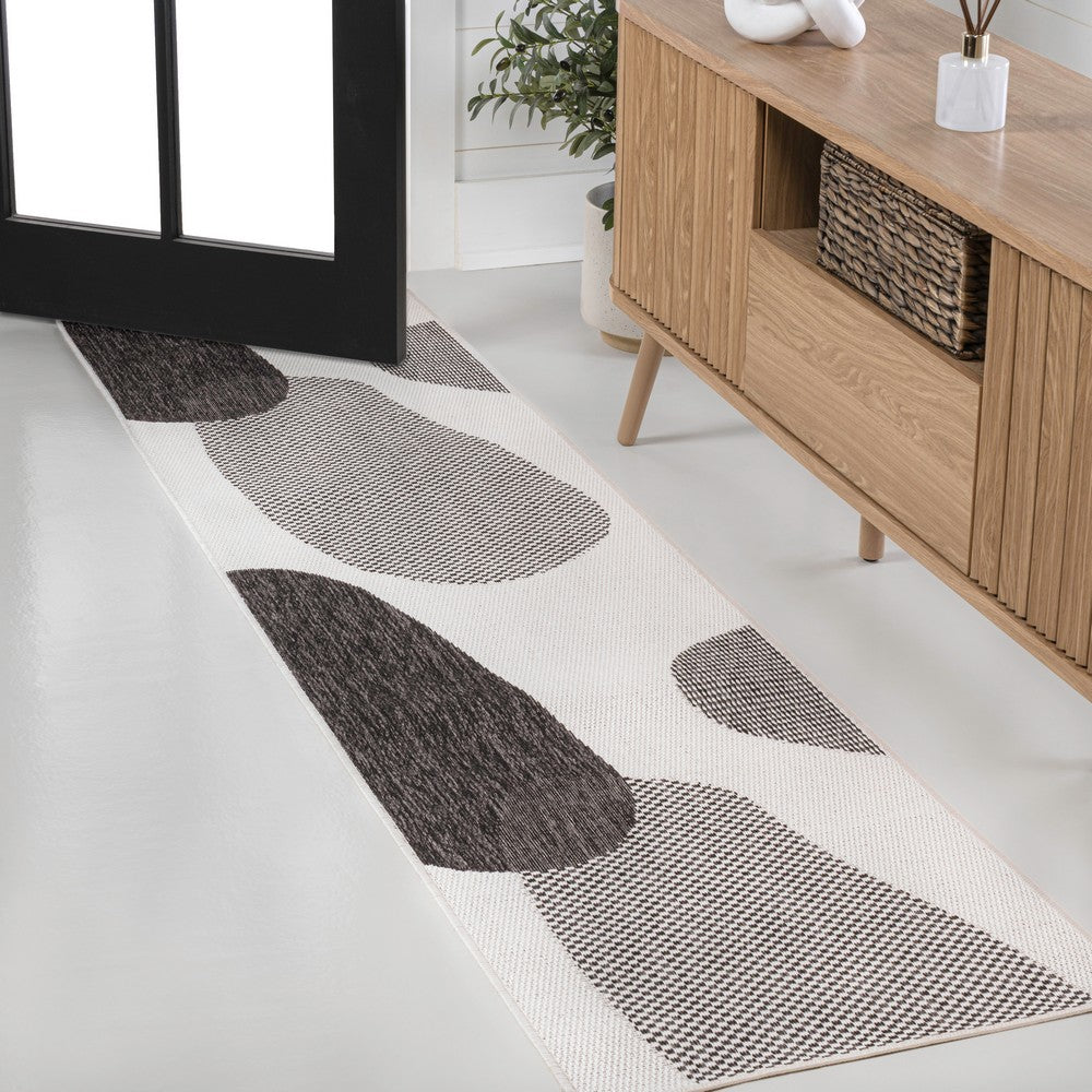 Eban Modern Geometric Organic Shapes Indoor/Outdoor Area Rug