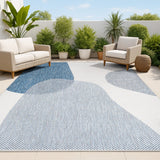 Eban Modern Geometric Organic Shapes Indoor/Outdoor Area Rug
