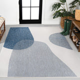 Eban Modern Geometric Organic Shapes Indoor/Outdoor Area Rug