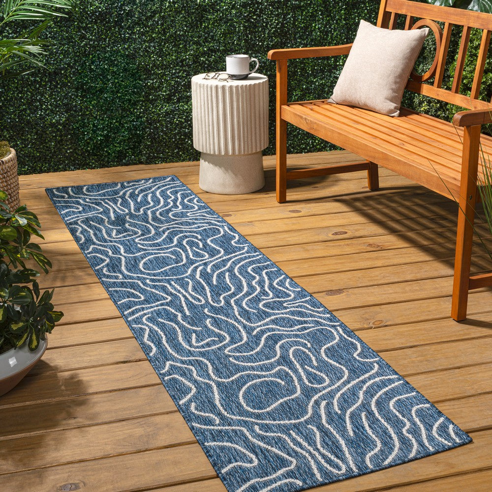 Amon Modern Coastal Organic Shapes Indoor/Outdoor Area Rug