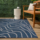 Amon Modern Coastal Organic Shapes Indoor/Outdoor Area Rug