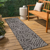 Amon Modern Coastal Organic Shapes Indoor/Outdoor Area Rug