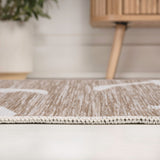 Pepper Casual Coastal Flamingos Two-tone Indoor/Outdoor Area Rug