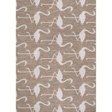 Pepper Casual Coastal Flamingos Two-tone Indoor/Outdoor Area Rug