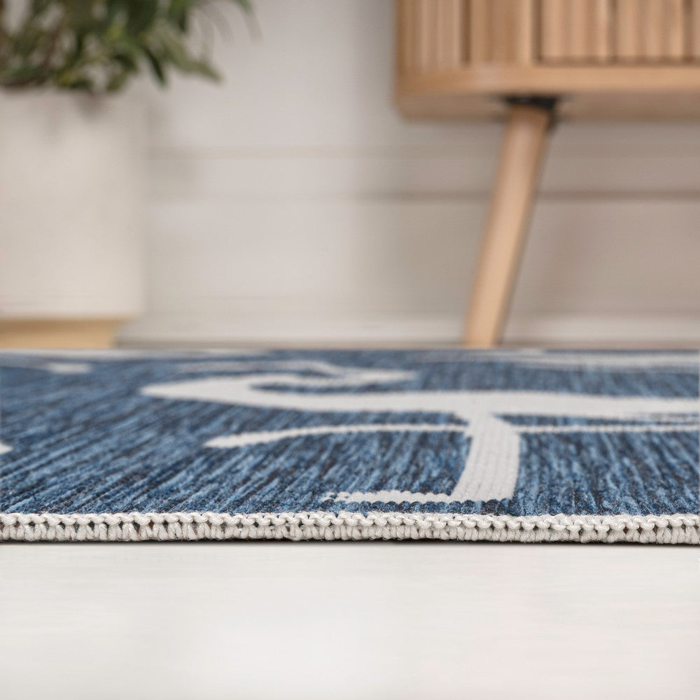 Pepper Casual Coastal Flamingos Two-tone Indoor/Outdoor Area Rug