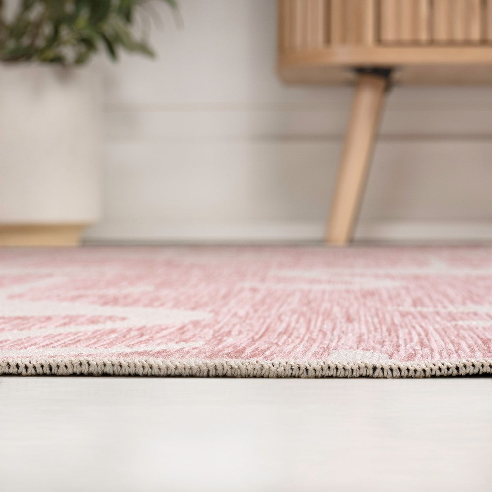 Pepper Casual Coastal Flamingos Two-tone Indoor/Outdoor Area Rug