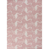 Pepper Casual Coastal Flamingos Two-tone Indoor/Outdoor Area Rug