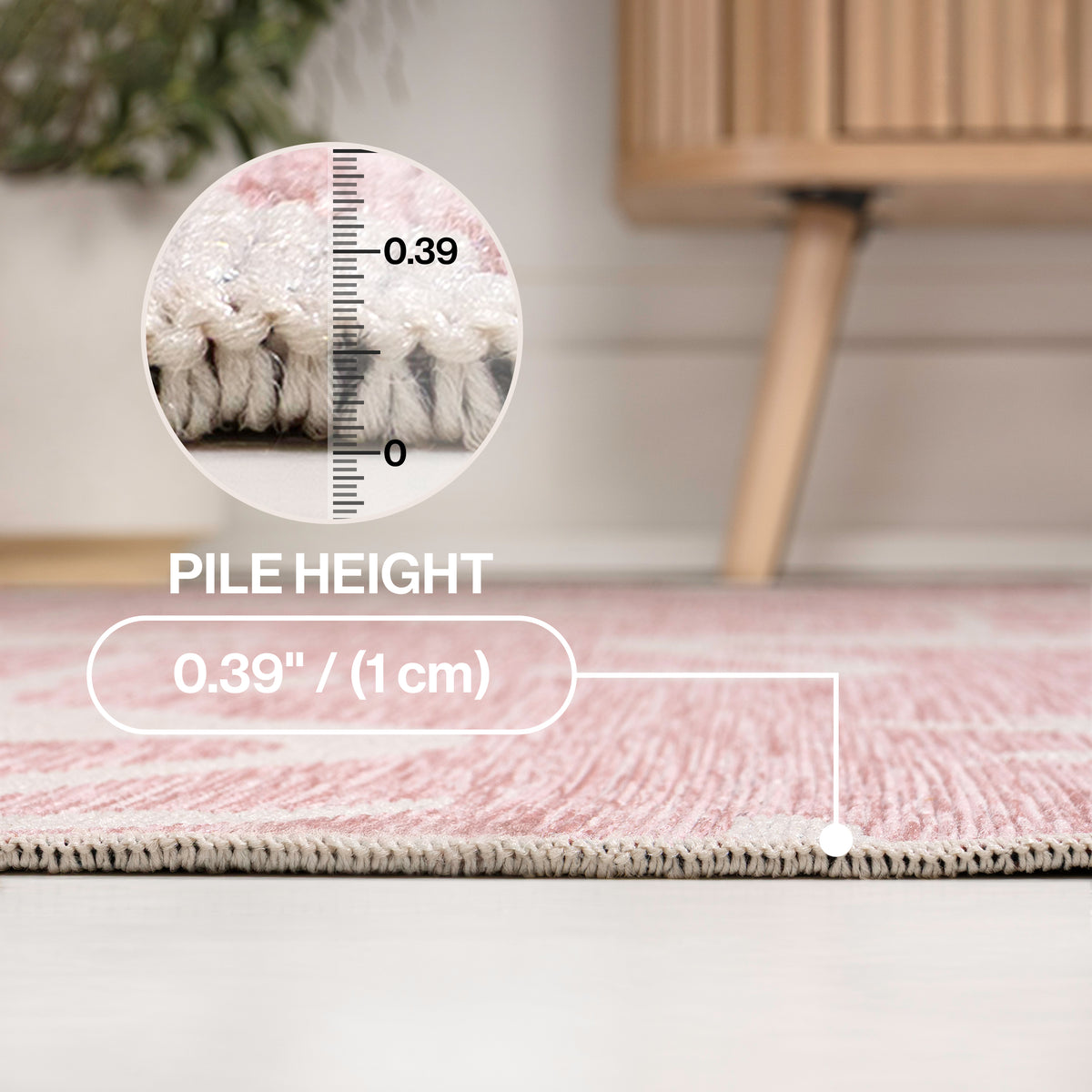 Pepper Casual Coastal Flamingos Two-tone Indoor/Outdoor Area Rug