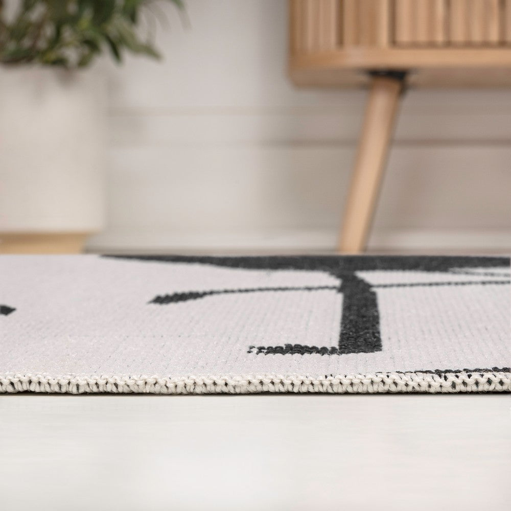 Pepper Casual Coastal Flamingos Two-tone Indoor/Outdoor Area Rug
