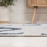 Pepper Casual Coastal Flamingos Two-tone Indoor/Outdoor Area Rug