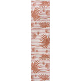River Classic Beach Stripe And Palm Leaf Indoor/Outdoor Area Rug