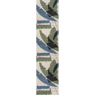 Spruce Coastal Vintage Abstract Palm Leaf Indoor/Outdoor Area Rug