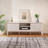 Vale 58 in. Farmhouse 3-Storage Sliding Door TV Stand Fits TVs up to 65 in. with Cable Management