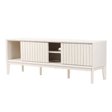 Vale 58 in. Farmhouse 3-Storage Sliding Door TV Stand Fits TVs up to 65 in. with Cable Management