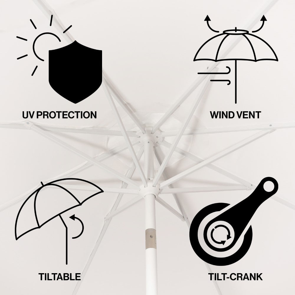 Ackerman 9 ft. Classic Mid-Century Market Patio Umbrella