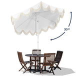 Gavin 9 ft. Classic Cottage Tassel Market Patio Umbrella