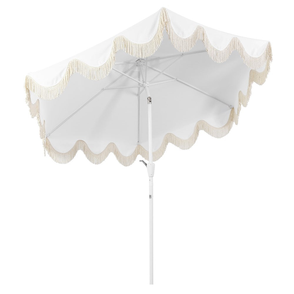 Gavin 9 ft. Classic Cottage Tassel Market Patio Umbrella