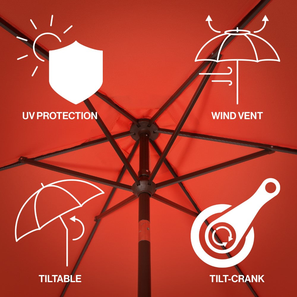 Gavin 9 ft. Classic Cottage Tassel Market Patio Umbrella
