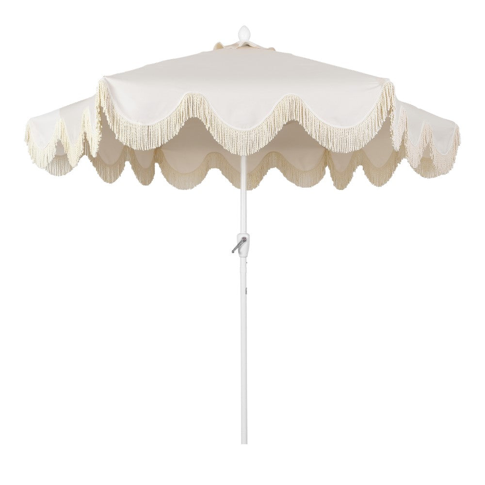 Gavin 9 ft. Classic Cottage Tassel Market Patio Umbrella
