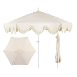 Gavin 9 ft. Classic Cottage Tassel Market Patio Umbrella