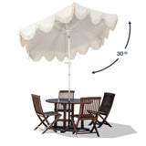 Gavin 9 ft. Classic Cottage Tassel Market Patio Umbrella