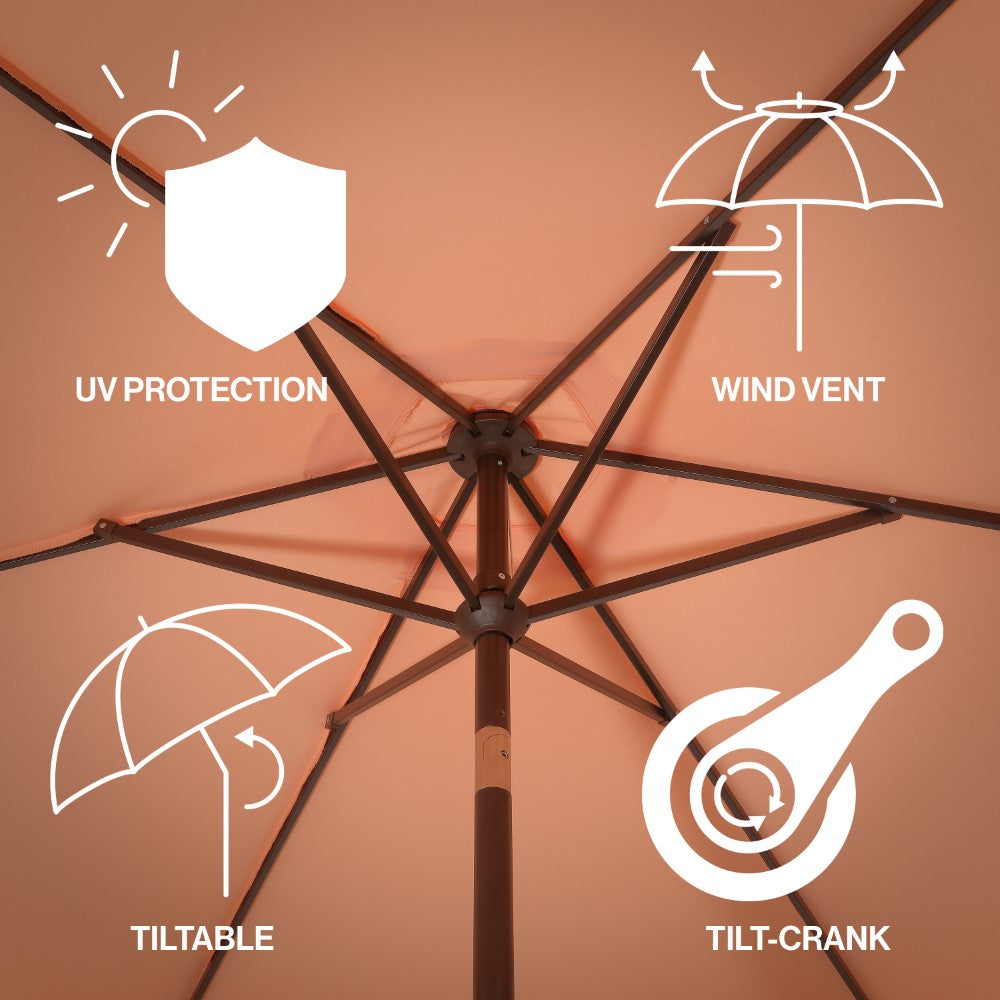 Gavin 9 ft. Classic Cottage Tassel Market Patio Umbrella